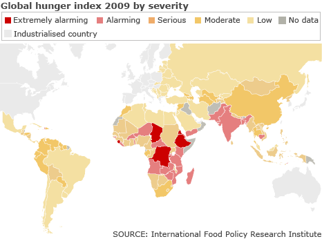 global hunger index 2009